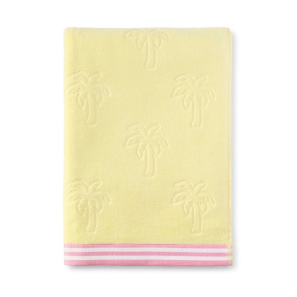 Stoney Clover Lane x Target :: Palm Tree Beach Towel Yellow/Pink - Picture 2 of 4